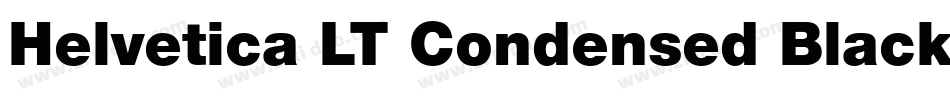 Helvetica LT Condensed Black字体转换
